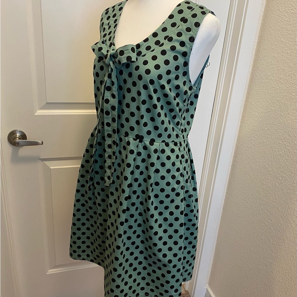 Anthropologie Tulle fit-and-flare, polka dot dress (S) - Picture 4 of 7